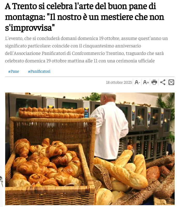 L'Adige, 19 ottobre 2025